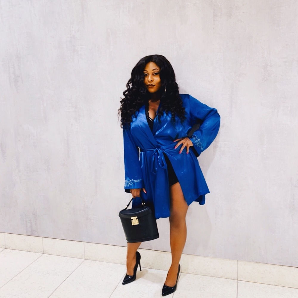 Flirty Deep Turquoise Robe